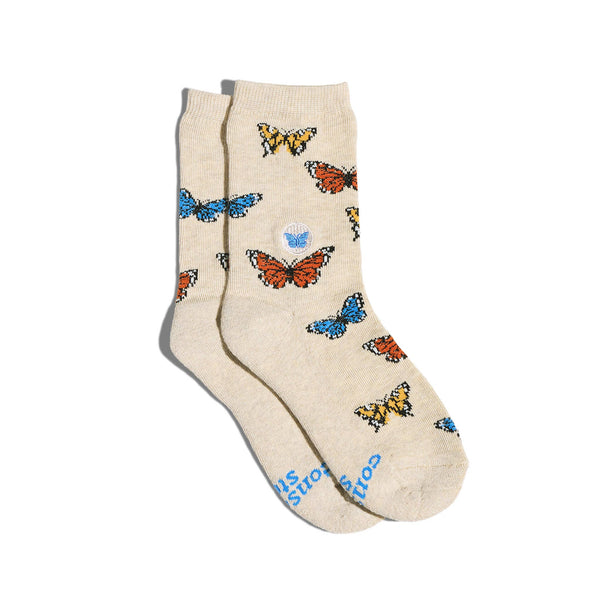 Kids Socks that Protect Butterflies | Organic Cotton Socks: Preschool