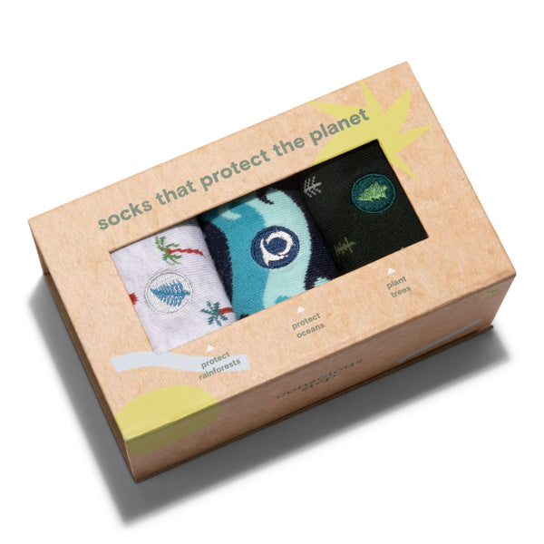 Boxed Set Socks that Protect the Planet: Medium