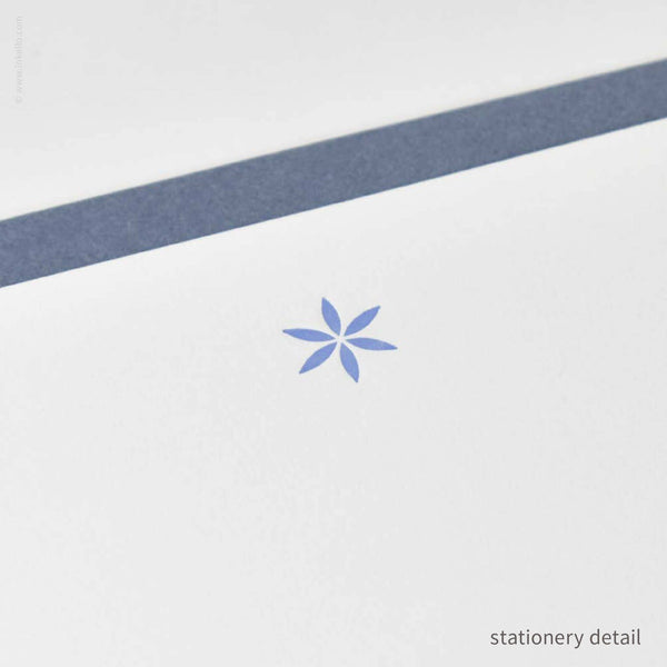 Stationery Set with Little Periwinkle Flower (#472)