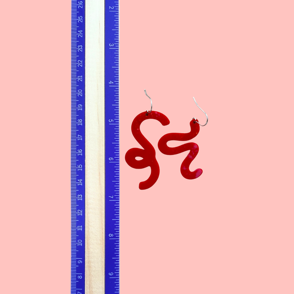 Mismatched Abstract Shape Modern Funky Earrings