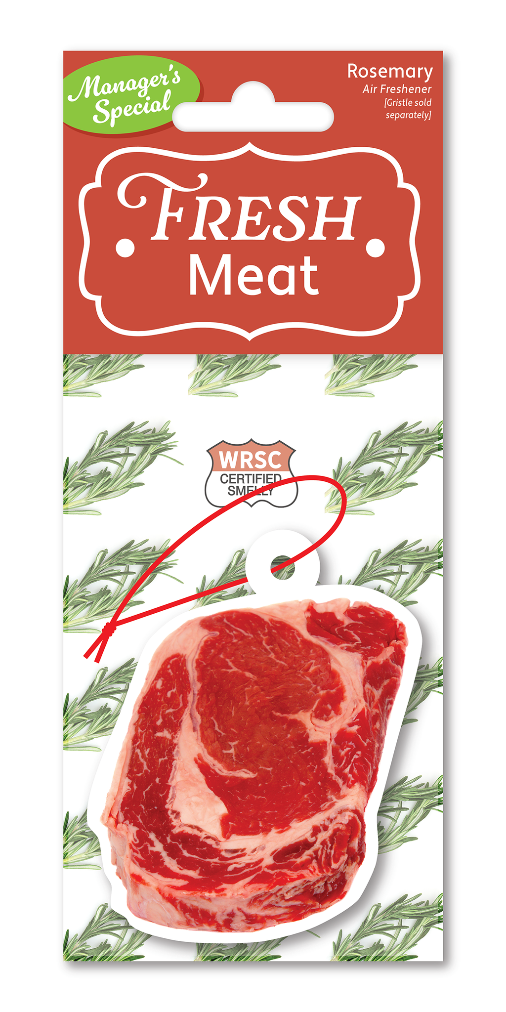 Fresh Meat Air Freshener | Funny Car Air Freshener