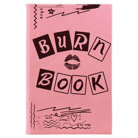 Burn Book - Mean Girls Leather Journal: Pink