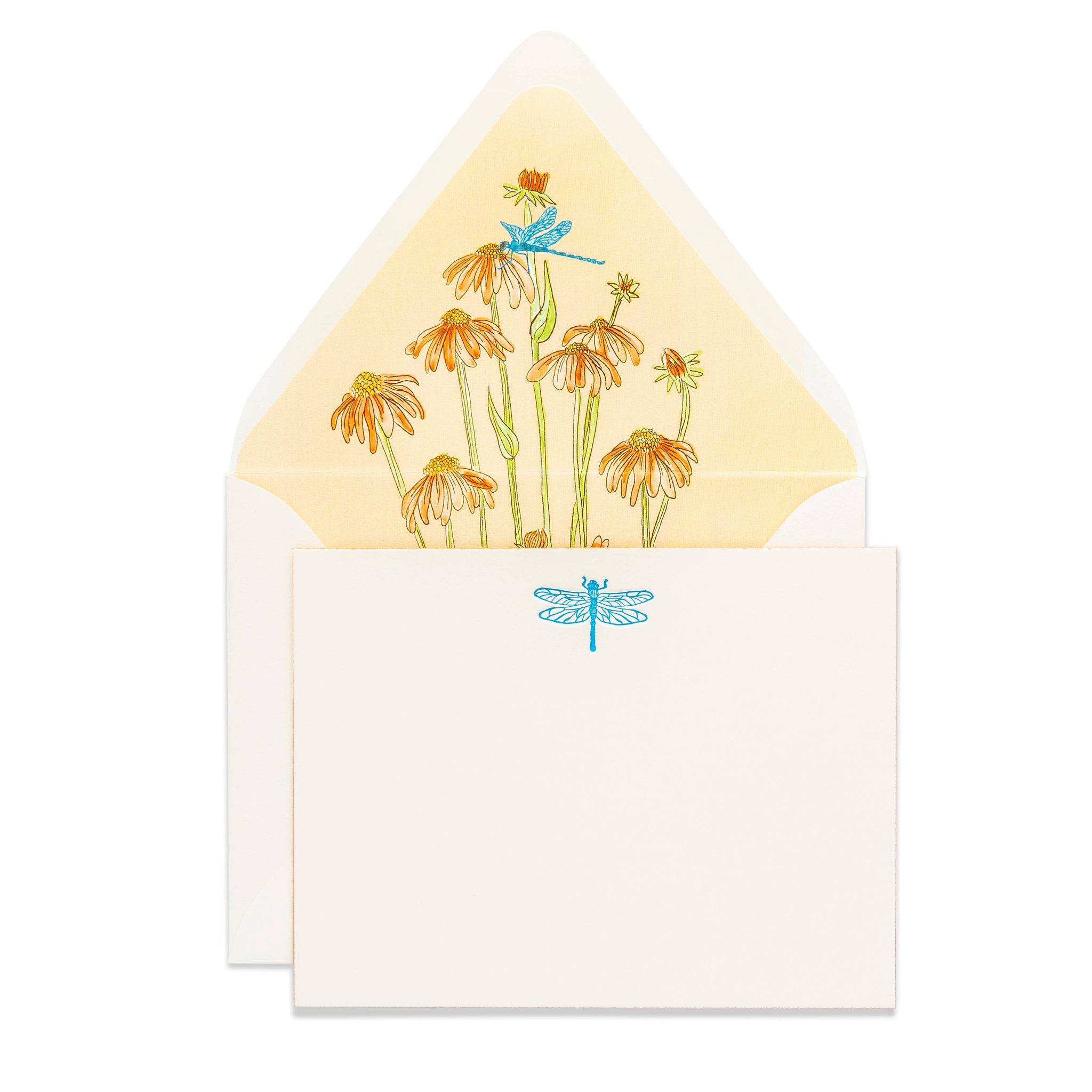 Dragonfly | Fancy Pants Letterpress Flat Notecards 