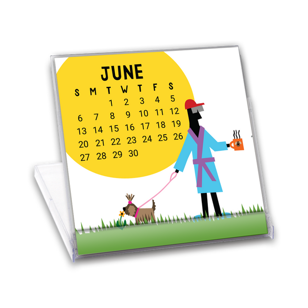 Dog Mini Desk Calendar 2027