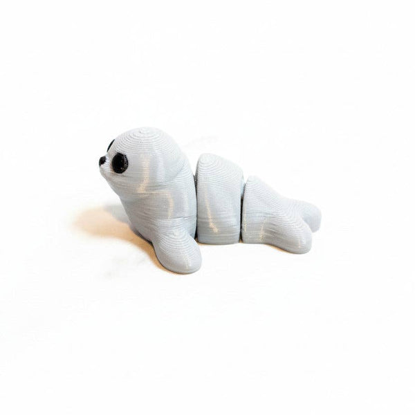 Seal (Grey) • Mini 3D Printed Articulated Animal • Flexi Animals • Pocket Pets • Pocket Pals • Desk Pets [#51]*