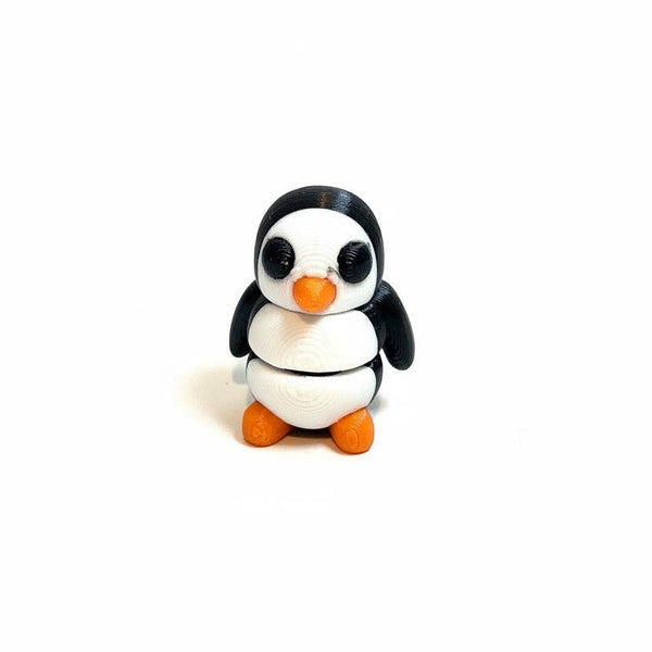Penguin • Mini 3D Printed Articulated Animal • Flexi Animals • Pocket Pets • Pocket Pals • Desk Pets [#61]*