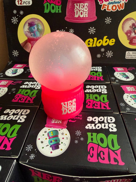 Christmas Light up Snow globe Squishy Nee Doh