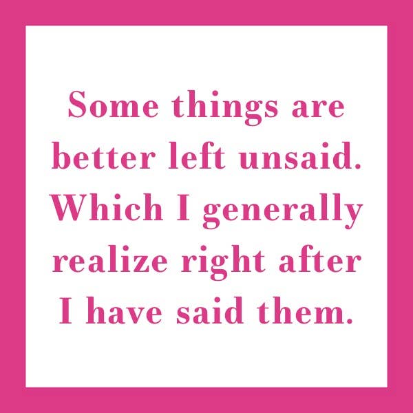 COASTER Left Unsaid | Funny Party Gift | Home Bar Decor
