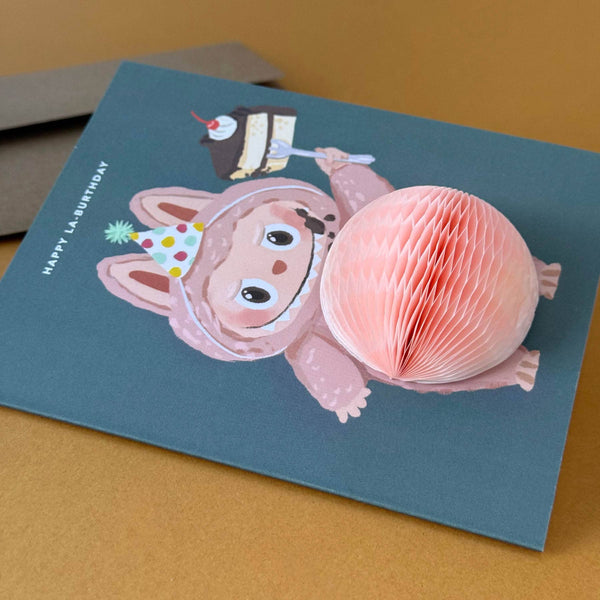Pop-up Card - Happy Labubu Birthday