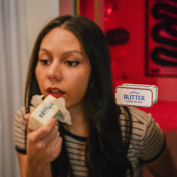 Salted Butter Creamy Lip Balm | Funny Old School Tin