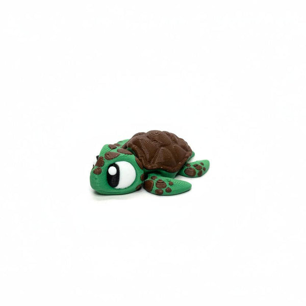 Sea Turtle • Mini 3D Printed Articulated Animal • Flexi Animals • Pocket Pets • Pocket Pals • Desk Pets