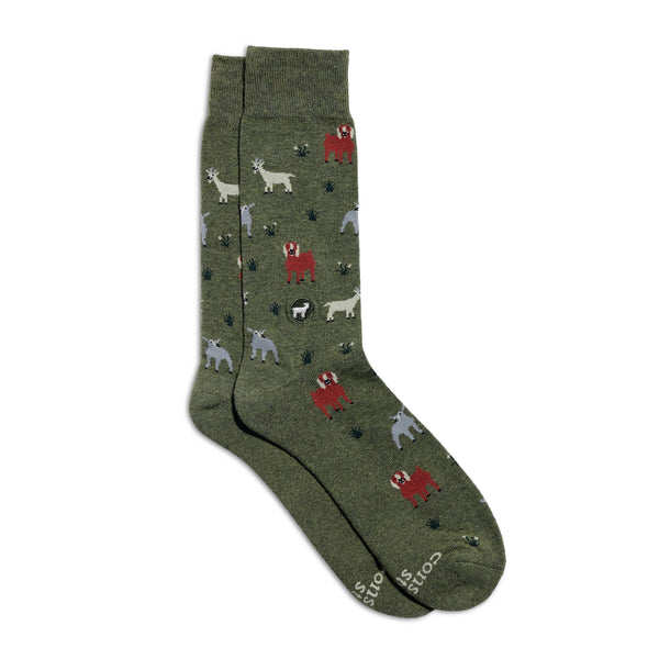Socks that Save Goats | Gifts for Farm Animal Lovers: Medium
