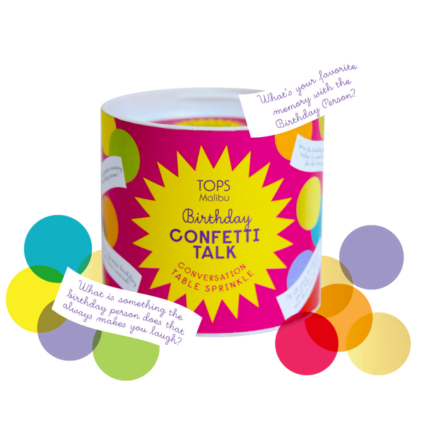 Confetti Talk Conversation Game - Birthday