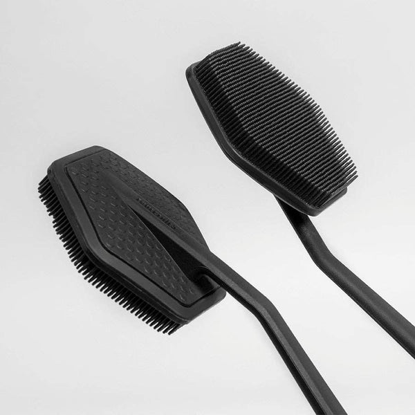 The Back Scrubber | Exfoliating Silicone Shower Brush: Charcoal