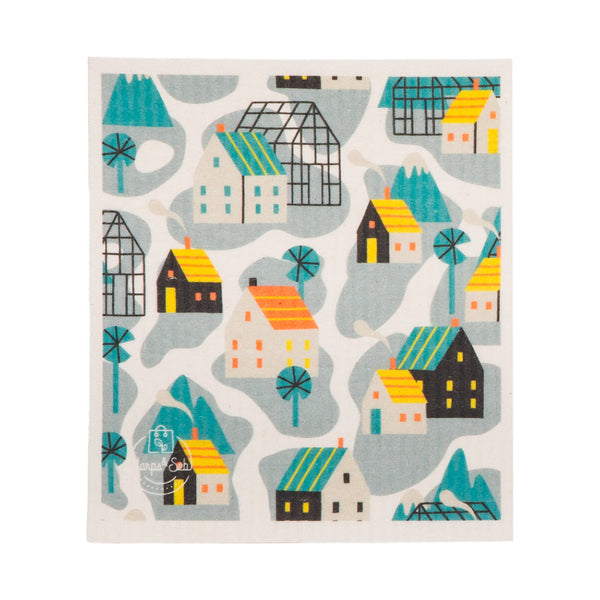 5 Pack - Home Sweet Home Swedish Dishcloth Set