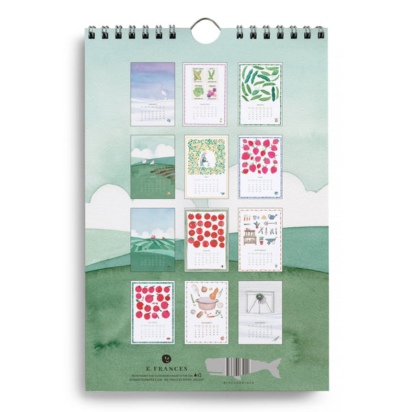 A Year in the Garden Wall Calendar, 6" x 9"