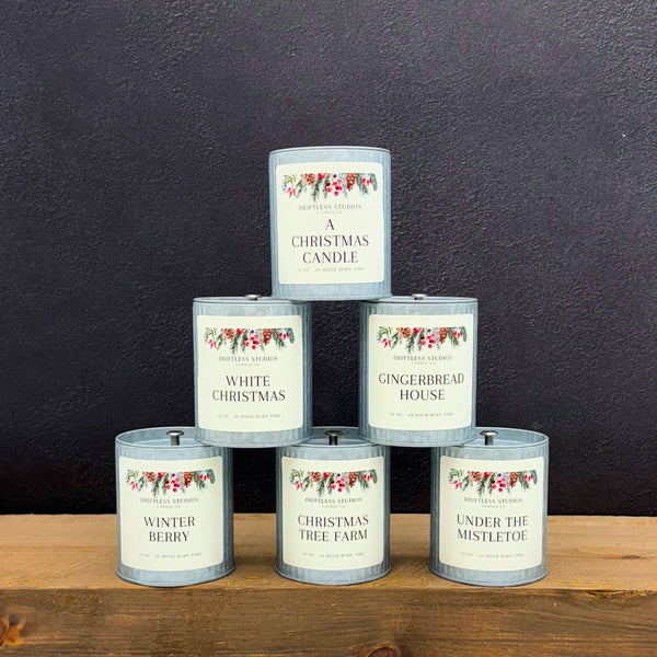 Christmas Tree Farm Candles Tin Farmhouse Candle
