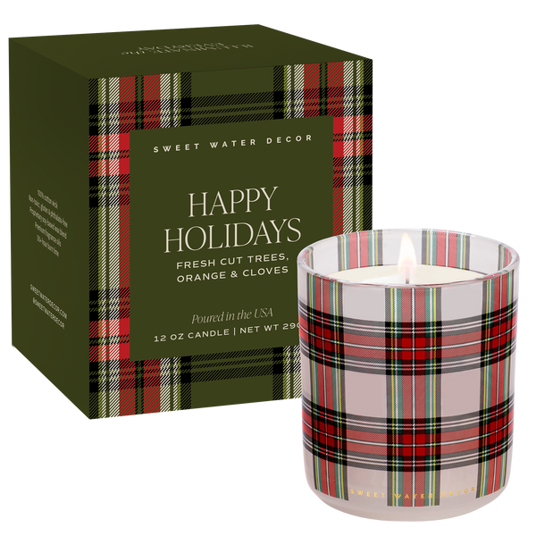 *NEW* Happy Holidays 12 oz Boxed Soy Candle - Gifts