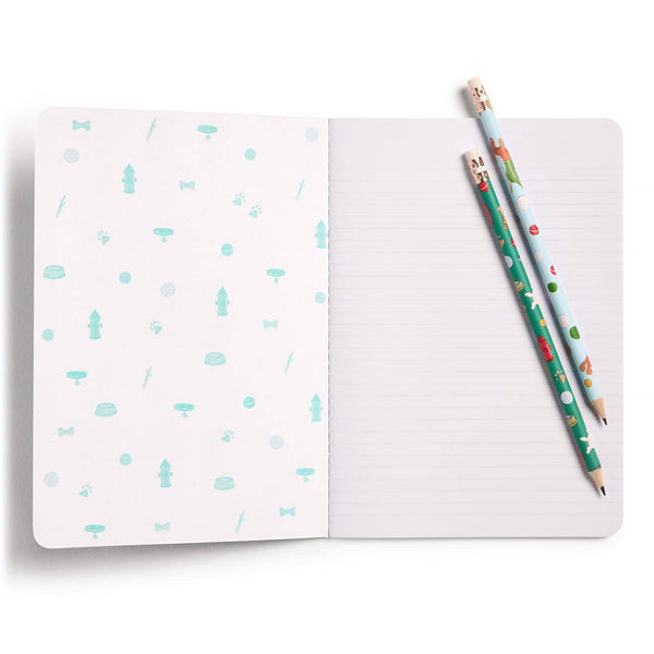 Off Leash Set of Two Stitched Notebooks