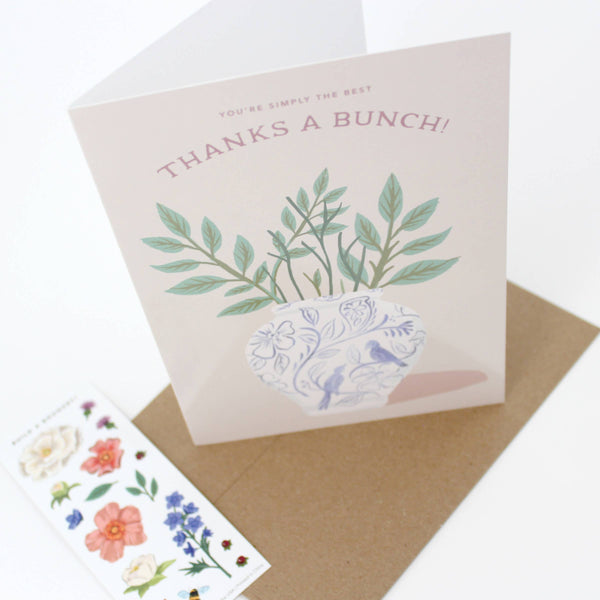 Sticker Scene Card - Thank You Bouquet
