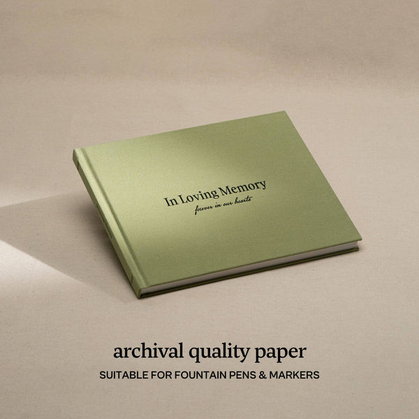 Funeral Guest Book for Memorial Service, in Loving Memory: Navy