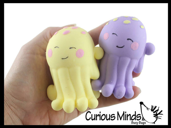 Jellyfish Soft Cream Doh Filled Stress Ball - Squishy