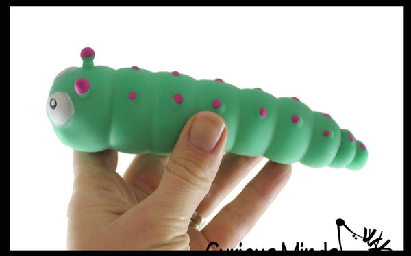 Sand Filled Stretchy Caterpillar Moldable Sensory, Stress