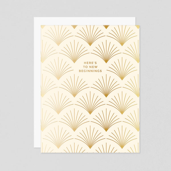 Here's To New Beginnings Graduation Retirement Greeting Card