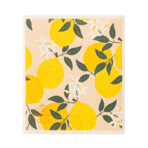 5 Pack - Lemon Kiss Swedish Dishcloth Set