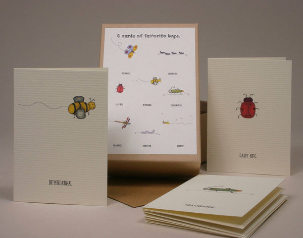 A Box Of Tiny (Cute) Bug Greeting Cards.