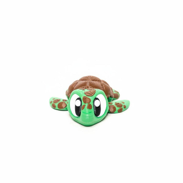 Sea Turtle • Mini 3D Printed Articulated Animal • Flexi Animals • Pocket Pets • Pocket Pals • Desk Pets