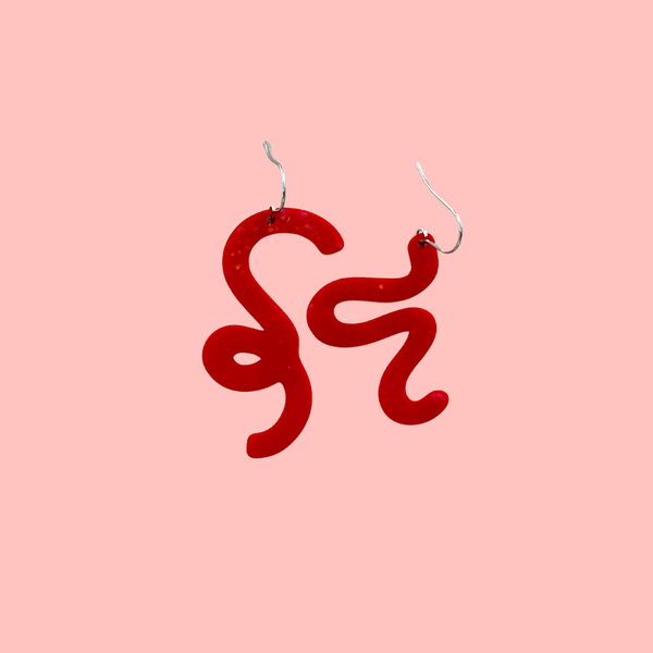 Mismatched Abstract Shape Modern Funky Earrings