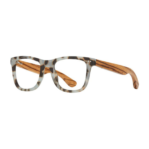Alden - Slate Blue Tort  / Zebra Wood /Blue Light: 2.00