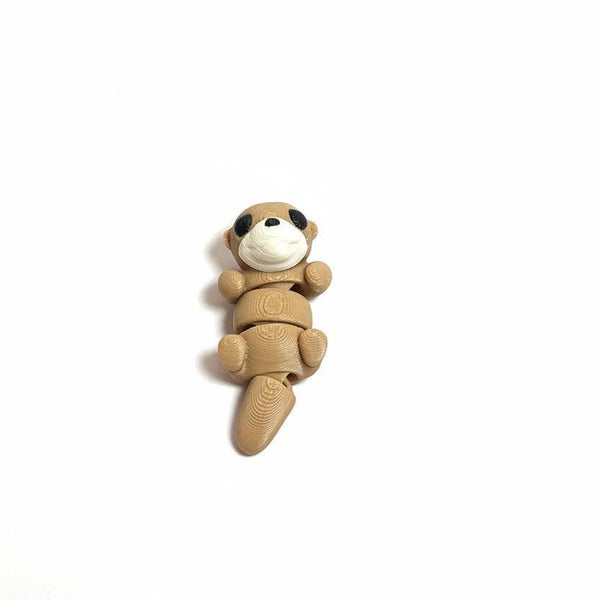 Otter (Laying On Back) • Mini 3D Printed Articulated Animal • Flexi Animals • Pocket Pets • Pocket Pals • Desk Pets [2025]