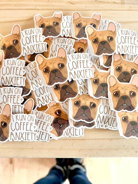 Coffee + Anxiety Sticker