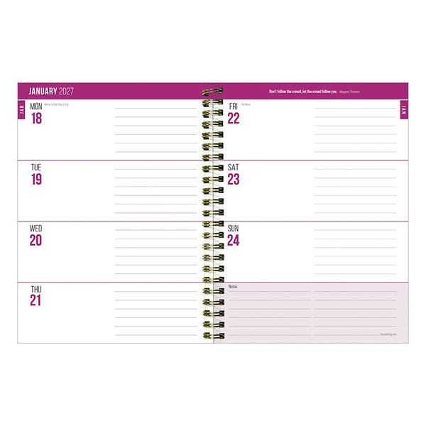 2027 All Week Long Medium Weekly Monthly Planner