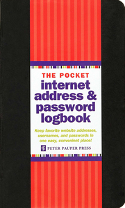 Pocket Internet Address & Password Logbook