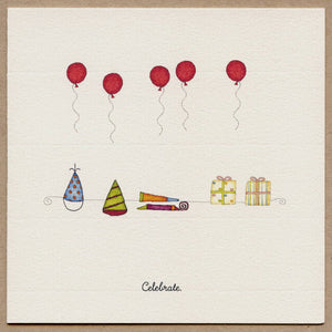 Celebrate-Birthday Card.: Single Card