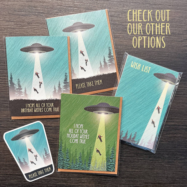 UFO Ant-Trump Wish List Notepad