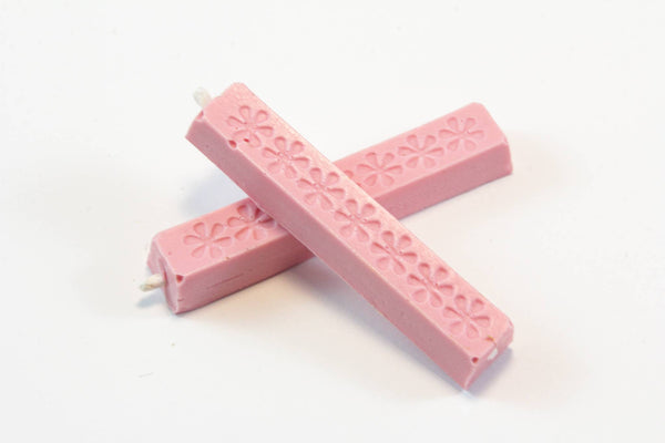 Short Wick Sealing Wax - Single Sticks: Red/White