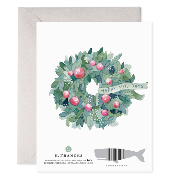 Comfort and Joy Wreath | Holiday, Christmas Greeting Card