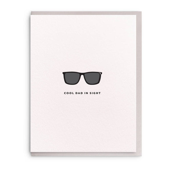 Cool Dad - Letterpress Father's Day Greeting Card