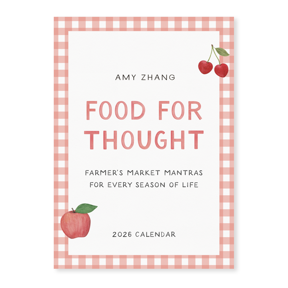 Farmers Market Affirmations — 2026 Kitchen Calendar w Magnet