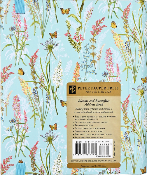 Blooms & Butterflies Large Address Book