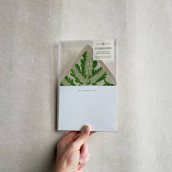 Silver Fern Letterpress Stationery Pack