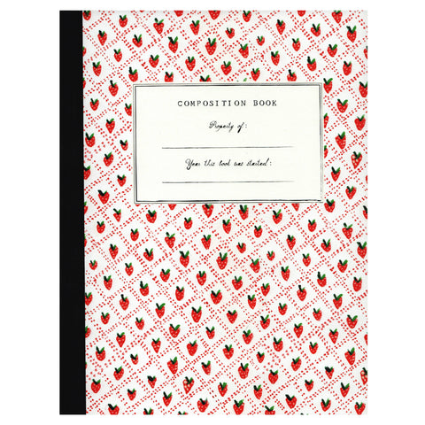 Strawberries Composition Book