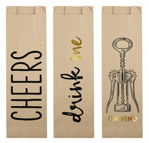 Paper Wine Bags - Cheers Assortment