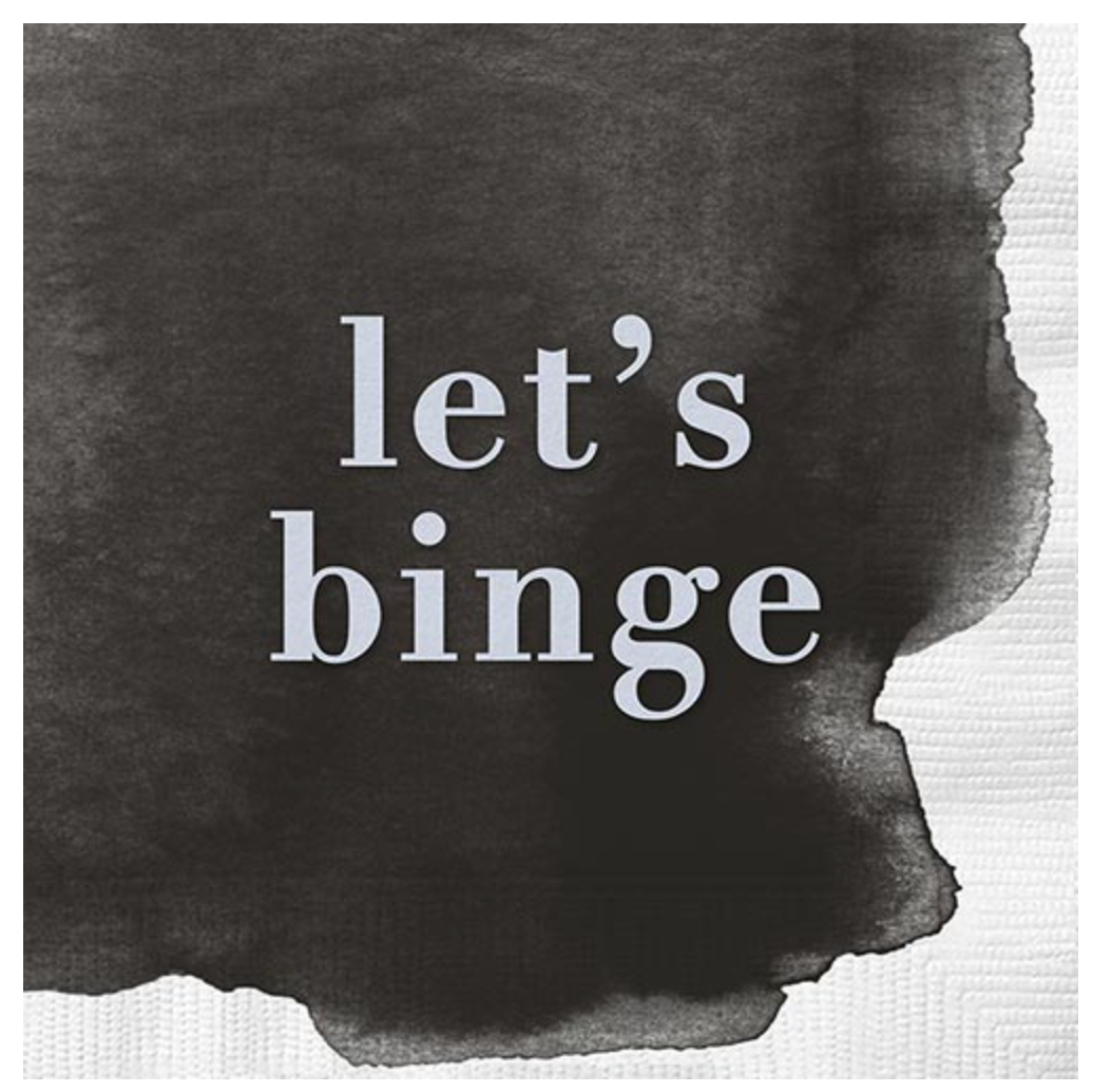 Let's Binge - Cocktail Napkin