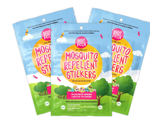 Buzz Patch - Mosquito Repellent Stickers - Kid Friendly