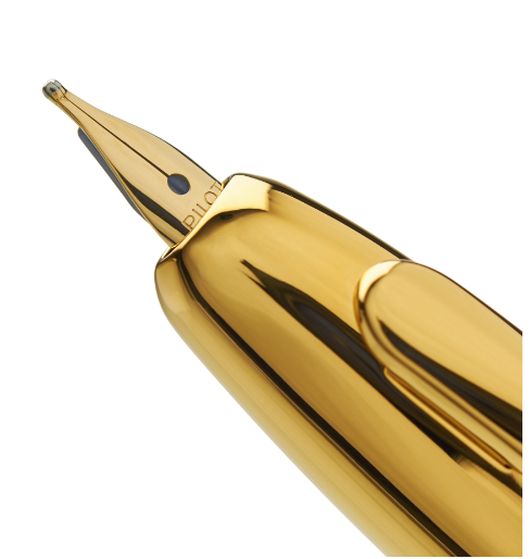 Pilot Vanishing Point Fountain Pen - Blue with Gold Trim